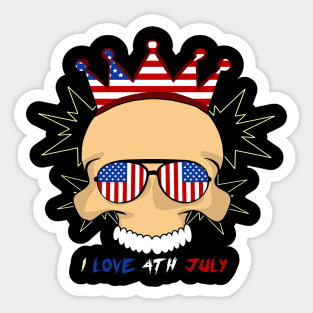 America Shirt 4th of July Patriotic T-shirt holiday Sticker